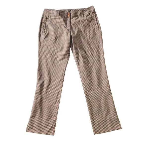Nike Golf Women's Dri-Fit Plaid Pants Size 12 Polyester/Spandex Swoosh Logo - Picture 1 of 8
